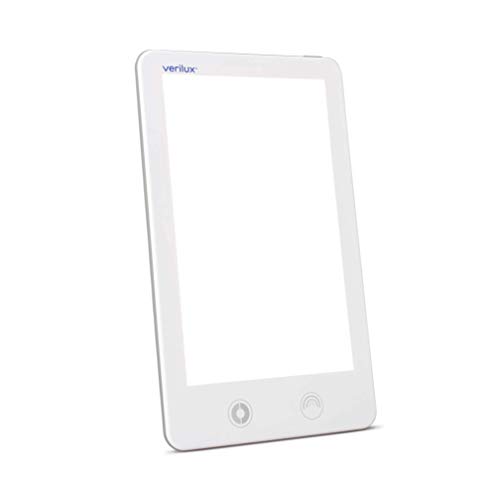 (New) Verilux HappyLight Touch 10,000 Lux LED Light Therapy Lamp with Adjustable Color and Brightness Controls