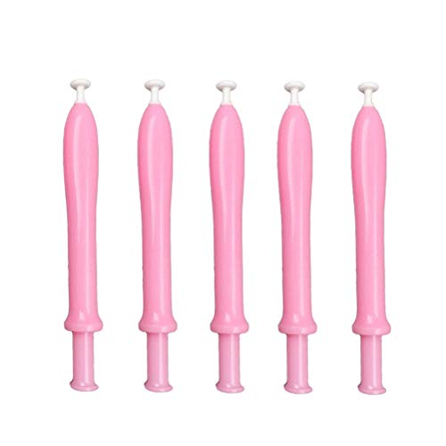 Healifty 5ML Disposable Vaginal Applicators Lube Tube Personal Lubricant Applicator Syringe Shooter Launcher Health Care Aid Tools for Women Female (10Pcs Pink)
