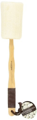 Accessories by Upper Canada Wooden Back Loofah Sponge