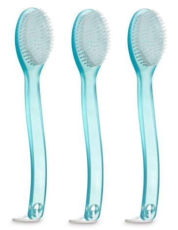 Bath and Body Works 3 Pack Turquoise Sea Glass Bath Brush.