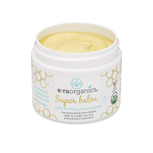 Healing Ointment for Babies USDA Certified Organic Natural Healing Cream for Baby Eczema, Cradle Cap (Infant Seborrheic Dermatitis), Chapped Nose, Rashes, Hives & More Era-Organics 2oz