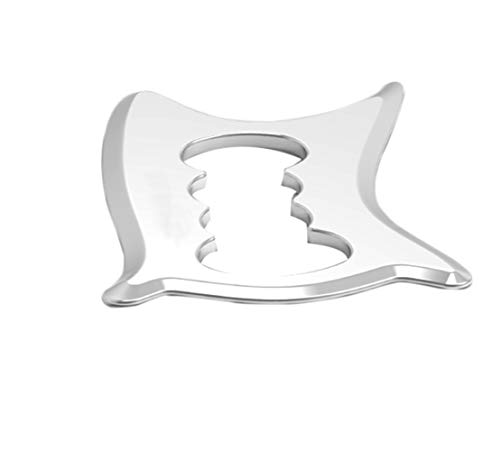 Stainless Steel Physical Therapy Tools,Gua Sha Scraping Massage Tools, Myofascial Releaser and Tissue Treatment for Graston, IASTM Tools (NK-Middlehole)