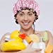 Shower Caps 4 Pack Bath Caps Perfect for Women most Hair Lengths and Thicknesses – Waterproof – Double Layer, Upgraded Version (Flower Red + Rose Dot pink + Zebra pattern + Leopard)thumb 4