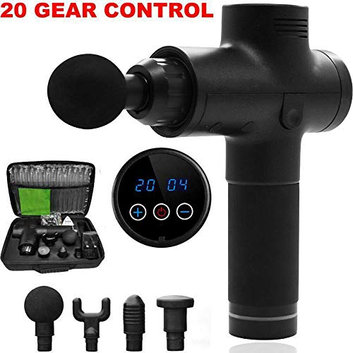 Aostuo Massage Gun, Professional Handheld Portable Massage Device, Cordless Therapy Device for Athletes, Muscle Deep Relaxation, Deep Tissue Percussion Muscle Massager (A)