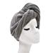 Polyte Microfiber Hair Turban Wrap Drying Towel, 12 x 28 in, 2 Pack (Dark Gray)thumb 2