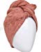 (Pack of 2) 100% Cotton Hair Bath Towel Turban Wrap Terry Long Soft Hair Drying Towels – NOT MICROFIBER (Dark Rose Pink)thumb 1