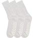 Diabetic Socks Mens Non-slip Grip Cotton 6-Pack Crew White By DEBRA WEITZNERthumb 2