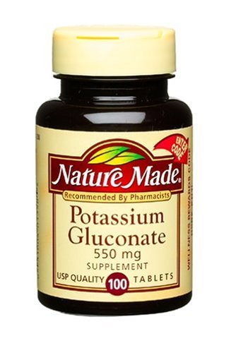 Nature Made Potassium Gluconate 550mg, 100 tablets