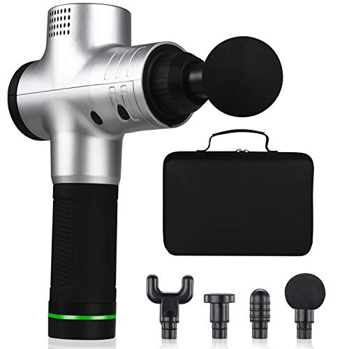 Massage Gun Handheld Electric Muscle Massager with 4 Massage Head Super Quiet Massage Device