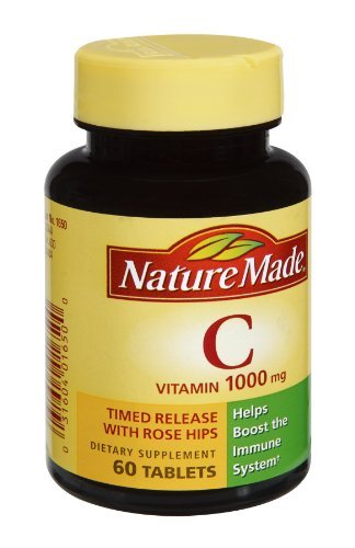 Nature Made Vitamin C 1000mg Dietary Supplement Tablets , 60 CT (Pack of 3)