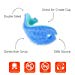 Innobaby Bathin’ Smart Silicone Fish Antimicrobial Bath Scrub, Aqua/Periwinklethumb 2