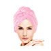 Huluwa Hair Drying Towel, Dry Hair Cap, Fast Drying Hair Towel Wrap Turban, Pinkthumb 3