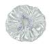 Huachnet Waterproof Double Layers Women’s Shower Caps (Pure White)thumb 2
