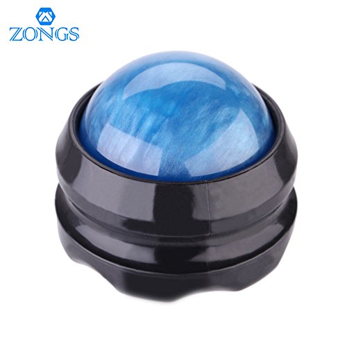 Manual Massage Ball Pain Relief Back Roller Massager Self Massage Therapy and Relax Full Body Tools for Sore Muscle Joint Pain Essential Oils or Lotion Relax (Blue)