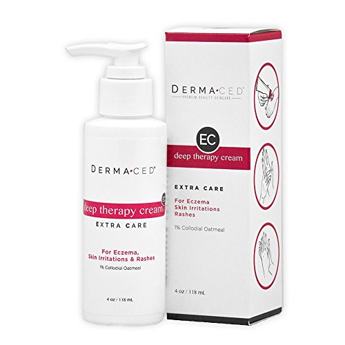 Deep Therapy Cream EC for Fast Eczema and Psoriasis Support – Unscented – Colloidal Oatmeal, Jojoba Oil, Licorice, Beeswax and More