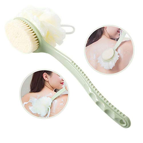 Dry Skin Body Brush – Nylon corrugated wool -Improves Skin’s Health And Beauty – Remove Dead Skin And Toxins, Improves Lymphatic Functions- Loofah Bath Sponge,Rich foam Bath Body Brush (Green)
