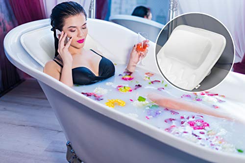 Luxury Full Body Bath Cushion with Raised Pillow | Premium Bathtub Cushioned Bath Bed Spa Mat To Relax In Comfort
