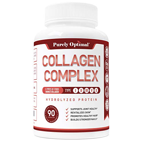 Premium Multi Collagen Peptides Capsules (Types I,II,III,V,X) – Anti-Aging, Healthy Skin & Hair, Strong Joints, Bones & Nails – Hydrolyzed Collagen Protein Supplement for Women and Men – 30 Day Supply