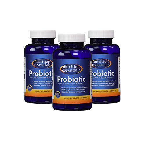 Probiotics 30 Billion CFU – Nutrition Essentials Highest Rated Acidophilus Probiotic for Women and Men – Organic Shelf Stable Probiotic for Digestive Health – 3 Month Supply