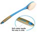 Bath Body Brush with Long Handle Back Scrub Brushes Wet or Dry Brushing Body Shower brush for man(blue)thumb 4