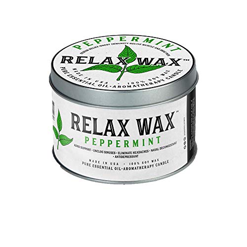 Relax Wax Essential Oil Candle Peppermint USA Made