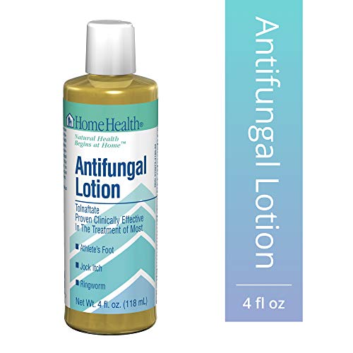 Home Health Antifungal Lotion – 1% Tolnaftate, 4 fl oz – Effective Relief from Itching, Burning & Cracking Associated with Athletes Foot, Jock Itch & Ringworm – Non-GMO, Paraben-Free, Vegetarian