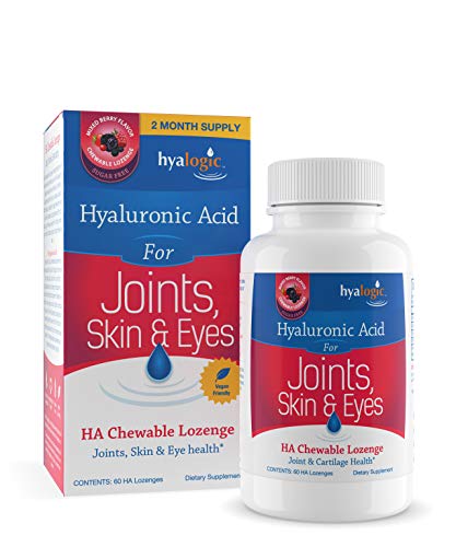 HA Lozenges- Mix Berry Flavor HA Vitamins for Adults – Defy Aging Naturally w/ Hyaluronic Acid Chewable Tablets – Sugar Free HA Joint Supplement for Joint Support, Skincare & Eye Health