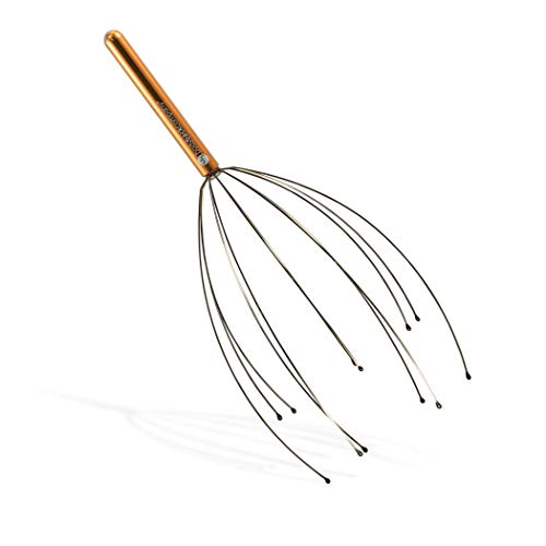 Scalp Massager by Body Back Company (Gold) – Head Massager For Stress Relief