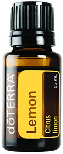 doTERRA – Lemon Essential Oil – Supports Healthy Respiratory Function, Energized and Positive Mood, Refreshing Natural Cleansing and Digestive Benefits; For Diffusion, Internal, or Topical Use – 15 mL