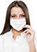Adenna 3-ply/4-fold Earloop Face Mask, White (Box of 50)thumb 1