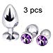 3pcs Luxury Gem Jeweled Design Stainless Steel Purplethumb 4