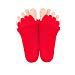 Toe Separator Yoga Gym Sports Massage Socks for Foot Alignment, Great for Sore Feet and Diabetics by TRiiM Fitness with FREE Exercise guide! (YRG)thumb 3