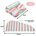 DUEBEL Microfiber Hair Turban Drying Towel Wrap with Makeup Bow Headband, Super Absorbent for Long & Curly Hair, Anti-Frizz (Rainbow)thumb 1