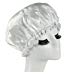 Huachnet Waterproof Double Layers Women’s Shower Caps (Pure White)thumb 4