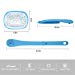 Simath Body Bath Brush – Foldable Long Handle, 2 in 1 Gentle Exfoliating Body Scrubber for Shower, Back Brush with Hard and Soft Bristles (2 Pack), Bluethumb 1