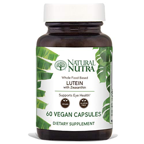 Natural Nutra Lutein and Zeaxanthin Supplement, Whole Food Formula, Soy Free, Vegan and Vegetarian, LutemaxTM 2020, 20mg, 60 Capsules