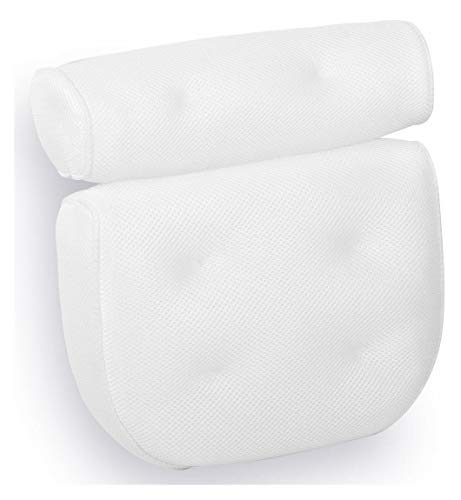 Royal Casa Bath Pillow – Non Slip, Luxury Bathtub Pillow for Your Head & Neck. Anti-Mold & Waterproof. This Spa Cushion has 6 Extra Large Suction Cups to Guarantee The Best Relaxing Experience