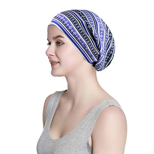 Soft Daily Beanie Floral Printed Turban Vintage Pattern Hair Wrap