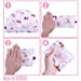 Shower Caps, 4 Pieces Bath Cap for Women Waterproof and Adjustable Reusable Shower Capthumb 4