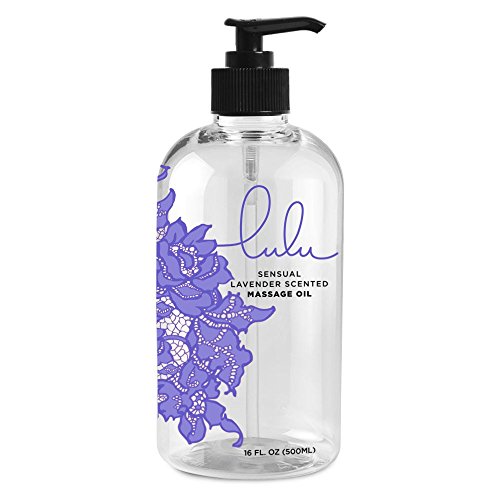 Lulu Lavender Massage Oil. With Essential Oils for Therapeutic Massaging 16oz