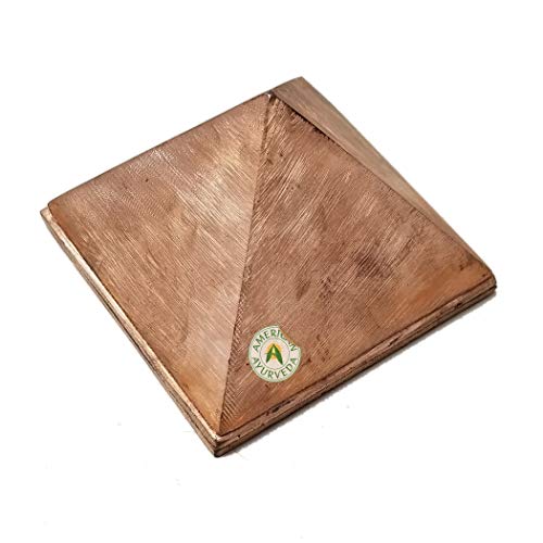 3 Layered Pure Copper Pyramid for Positive Vibes, Reiki, Meditation, Energy Healing, Chakra Healing, Chi, Prana, Universal (3.75×3.75 Base)
