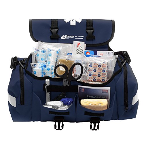 MFASCO – First Aid Kit – Complete Emergency Response Trauma Bag – for Natural Disasters – Blue
