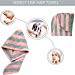 Curly Hair Towel Head Towel Wrap Anzonn Microfiber Hair Towel Wrap Super Absorbent Hair Twist Towel with Buttons Anti-Frizz Fast Dry Hair Towel for Natural,Curly,Thicker Hair & Stripe Designthumb 4