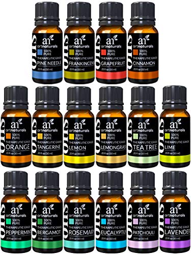 ArtNaturals Aromatherapy Essential Oil Set – (16 x 10ml Bottles)