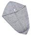 HOPESHINE Microfiber Hair Drying Towels Turban Wrap 2-Pack Bath Shower Head Towel for Girls and Women Absorbent Fast Drying (Grey X2)thumb 4