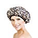 Betty Dain Socialite Collection Terry Lined Shower Cap, Safari Spotsthumb 1