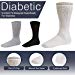 Diabetic Socks Mens Non-slip Grip Cotton 6-Pack Crew White By DEBRA WEITZNERthumb 3