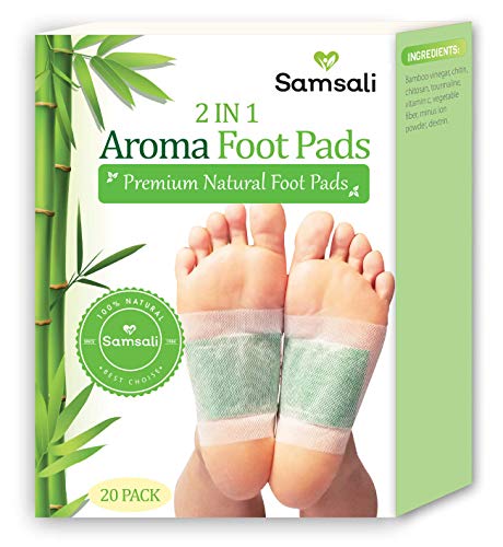 Samsali Foot Pads, Upgraded 2 in 1 Nature Foot Pads, Rapid Foot Care and Pain Relief, Higher Efficiency Than Foot Sleeve and Metatarsal Pads, Best Foot Pads for Foot Care, 20 Packs
