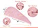 Hair Towel Wrap Turban Twist Microfiber Drying Head Towel [3 Pack] Quick Magic Dry Hair Hat with Buttons, For Long Short Curly & Straight Hair – Super Absorbent, Anti-Frizz – (White + Pink + Grey)thumb 1