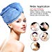 Hair Towel Wrap Turban Microfiber Hair Drying Towels, 2 Pack Super Absorbent Anti-Frizz Magic Hair Dry Hat Cap Twist Head Towel with Button for Women Girls Long & Curly Hair by Duomishuthumb 1